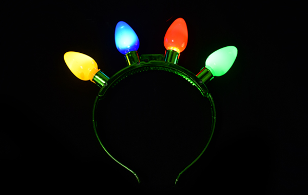 LED发光灯泡发箍